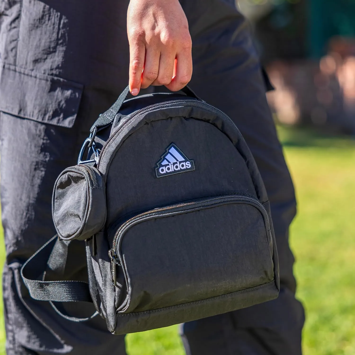 adidas Must Have Mini Backpack, Small Festivals and Travel, Wonder Alumina Grey/Putty Beige, One Size