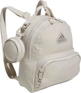 adidas Must Have Mini Backpack, Small Festivals and Travel, Wonder Alumina Grey/Putty Beige, One Size