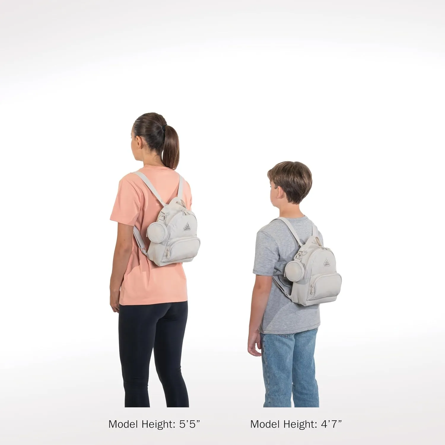adidas Must Have Mini Backpack, Small Festivals and Travel, Wonder Alumina Grey/Putty Beige, One Size
