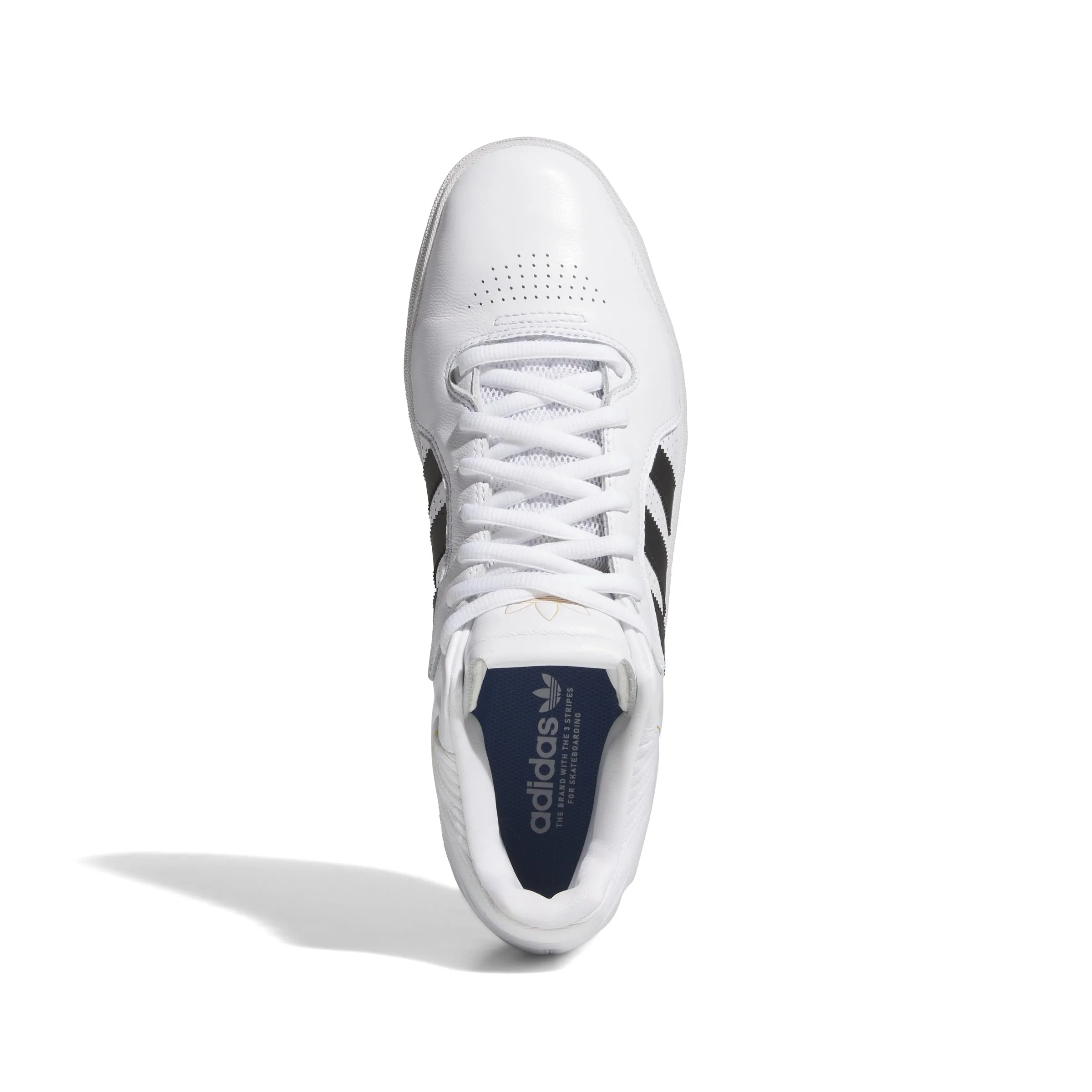 Adidas - Tyshawn in Cloud White/Core Black/Gold Metallic