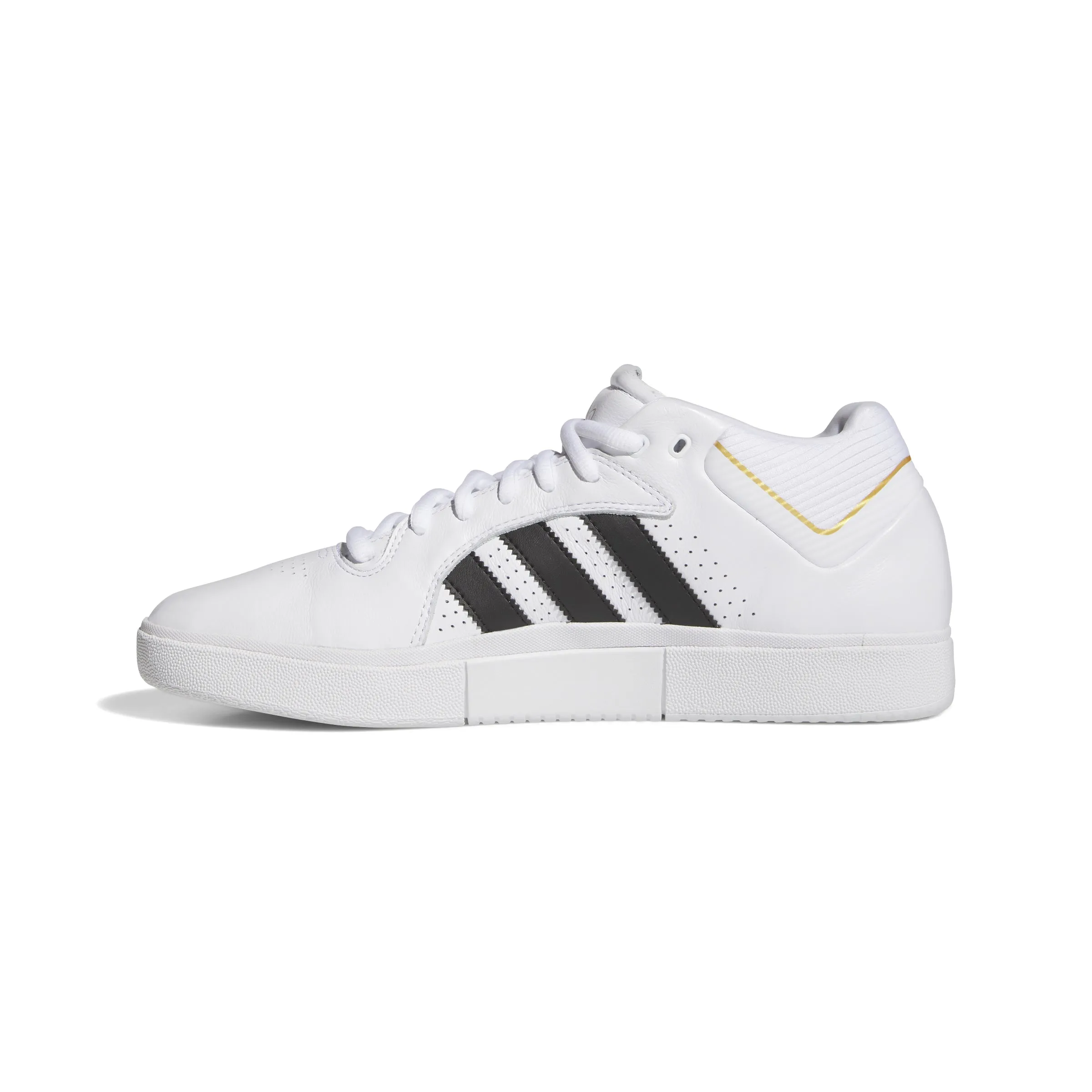 Adidas - Tyshawn in Cloud White/Core Black/Gold Metallic
