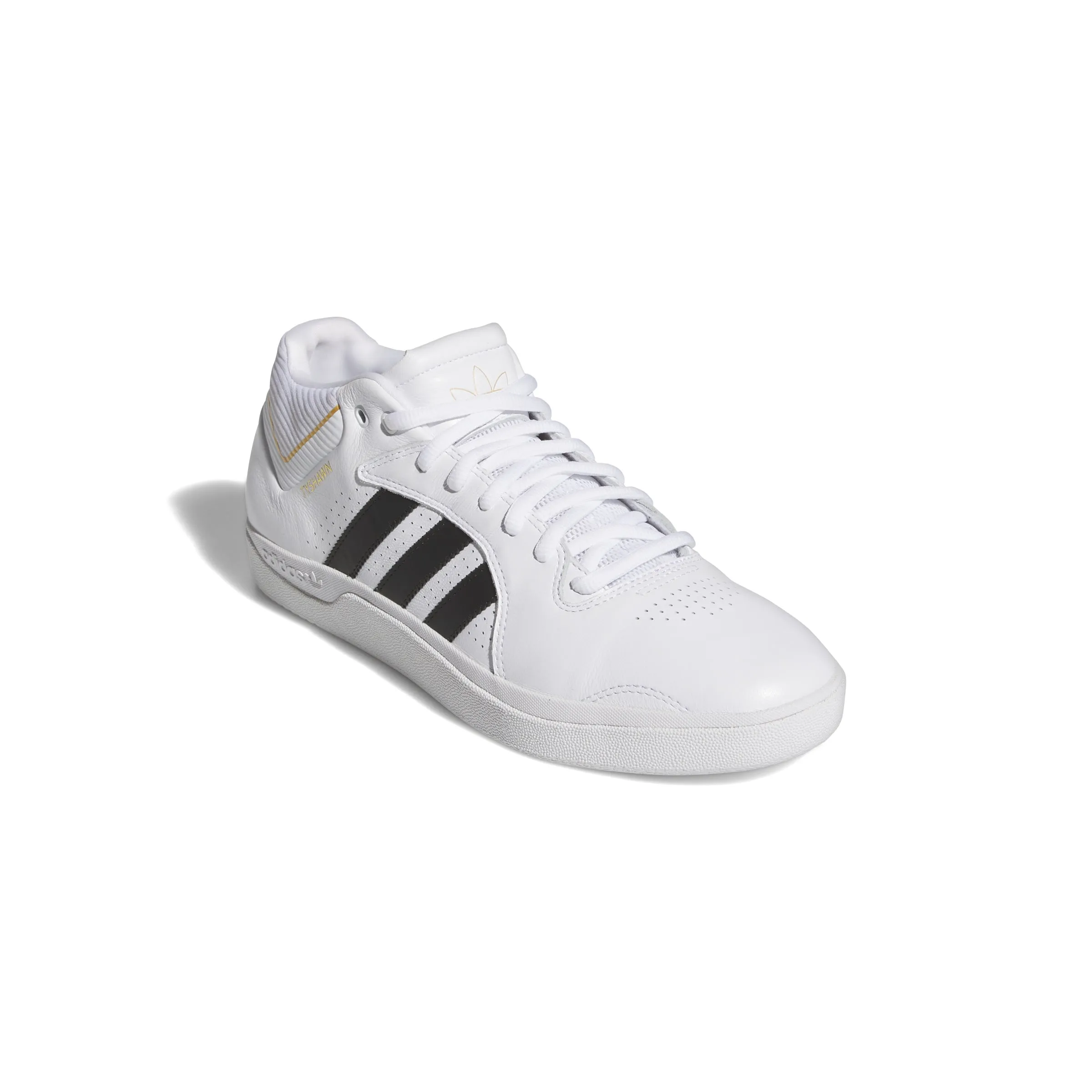 Adidas - Tyshawn in Cloud White/Core Black/Gold Metallic