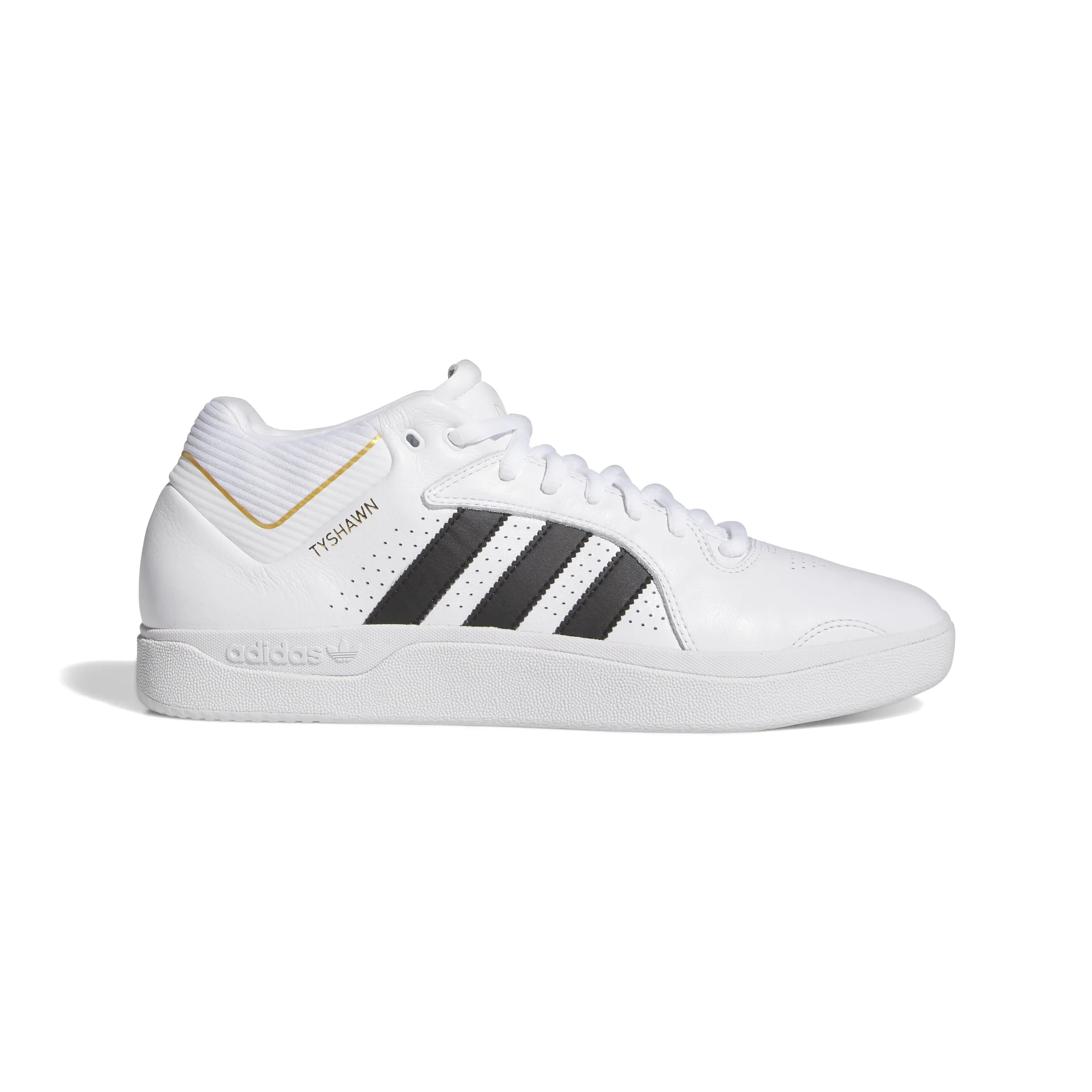 Adidas - Tyshawn in Cloud White/Core Black/Gold Metallic