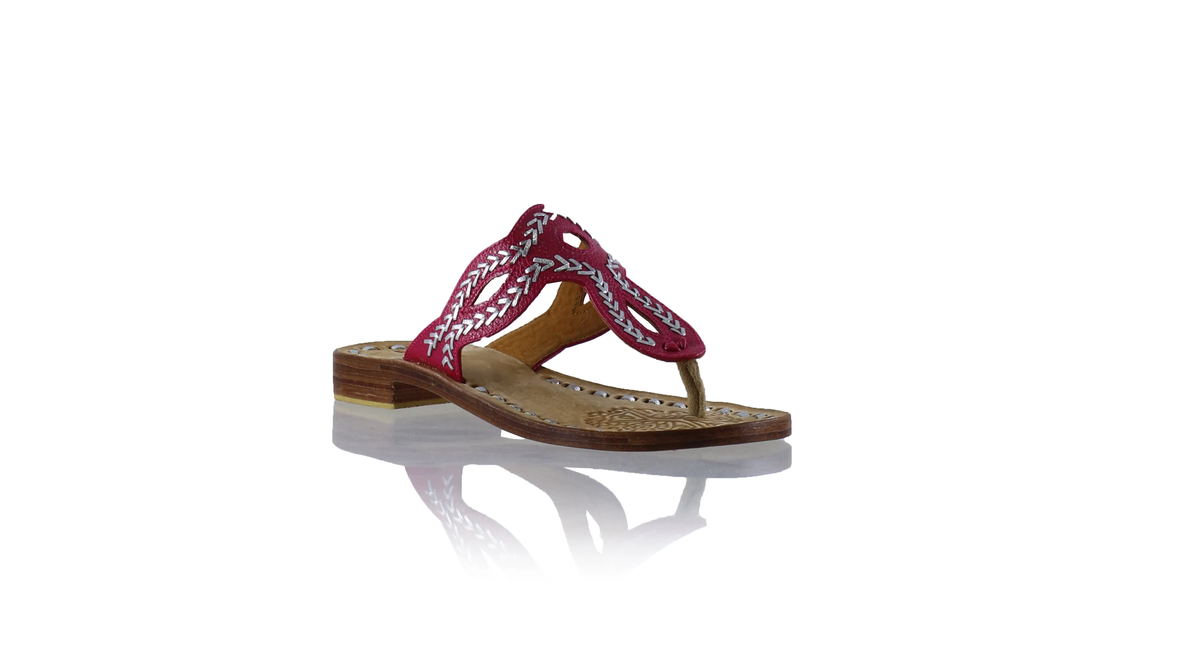 Africa 20mm Flat - Fuschia BKK & Silver