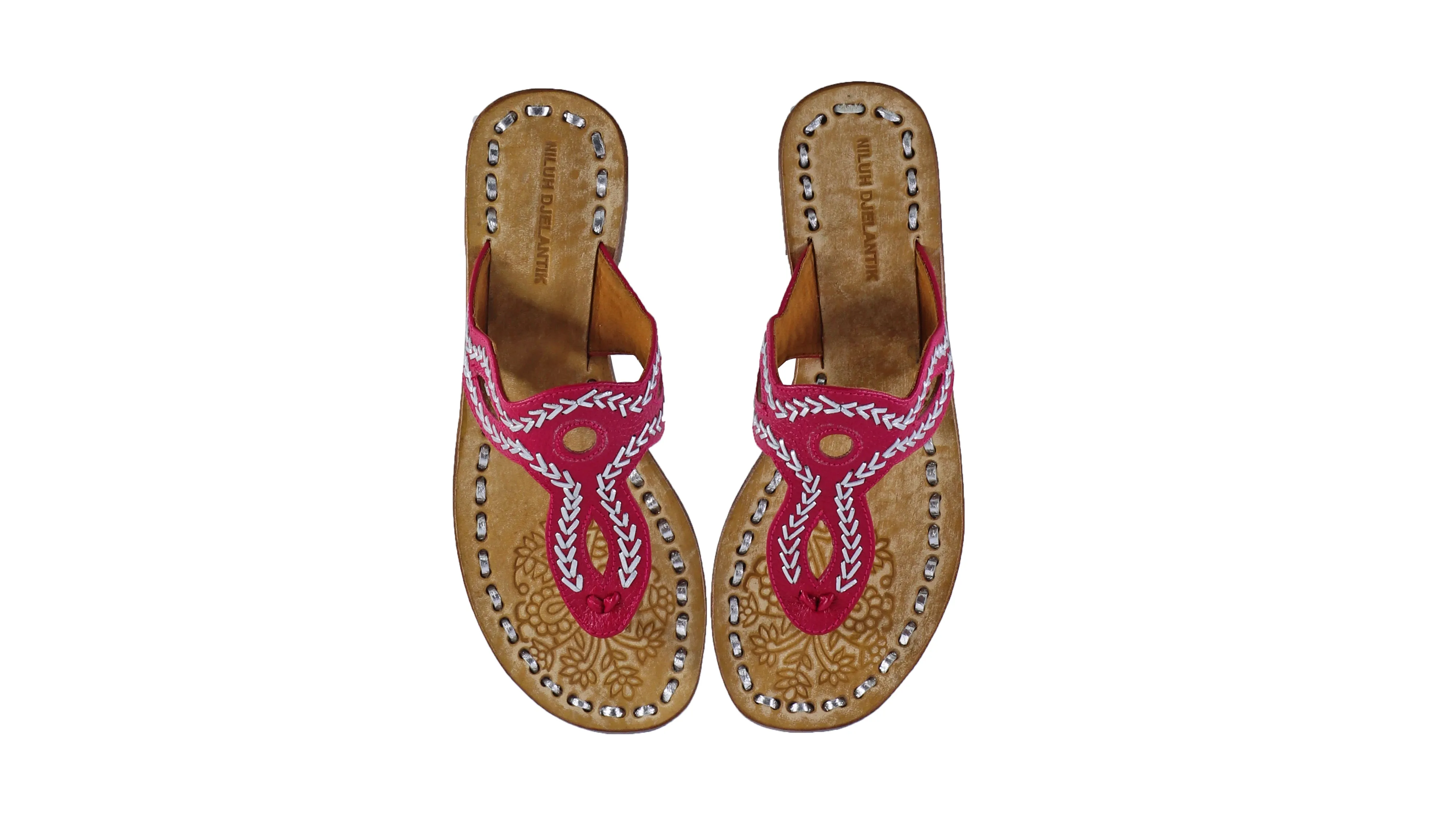 Africa 20mm Flat - Fuschia BKK & Silver