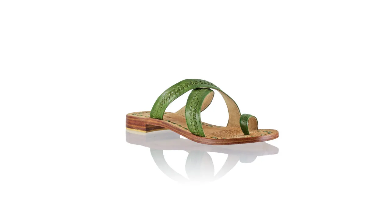 Batu 20mm Flat - Green Vintage