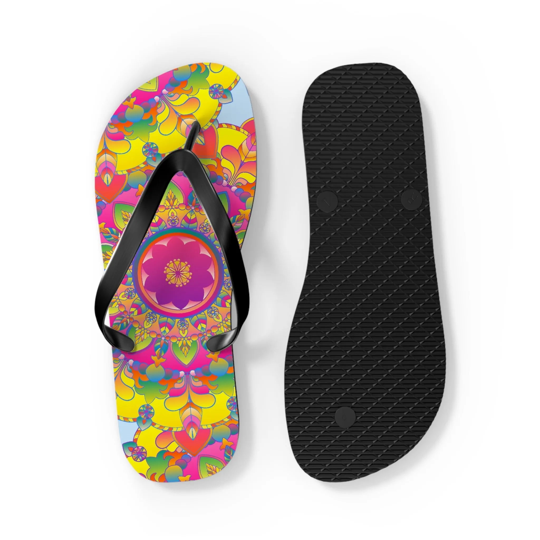 Colorful Mandala Flip Flops - Comfort & Style