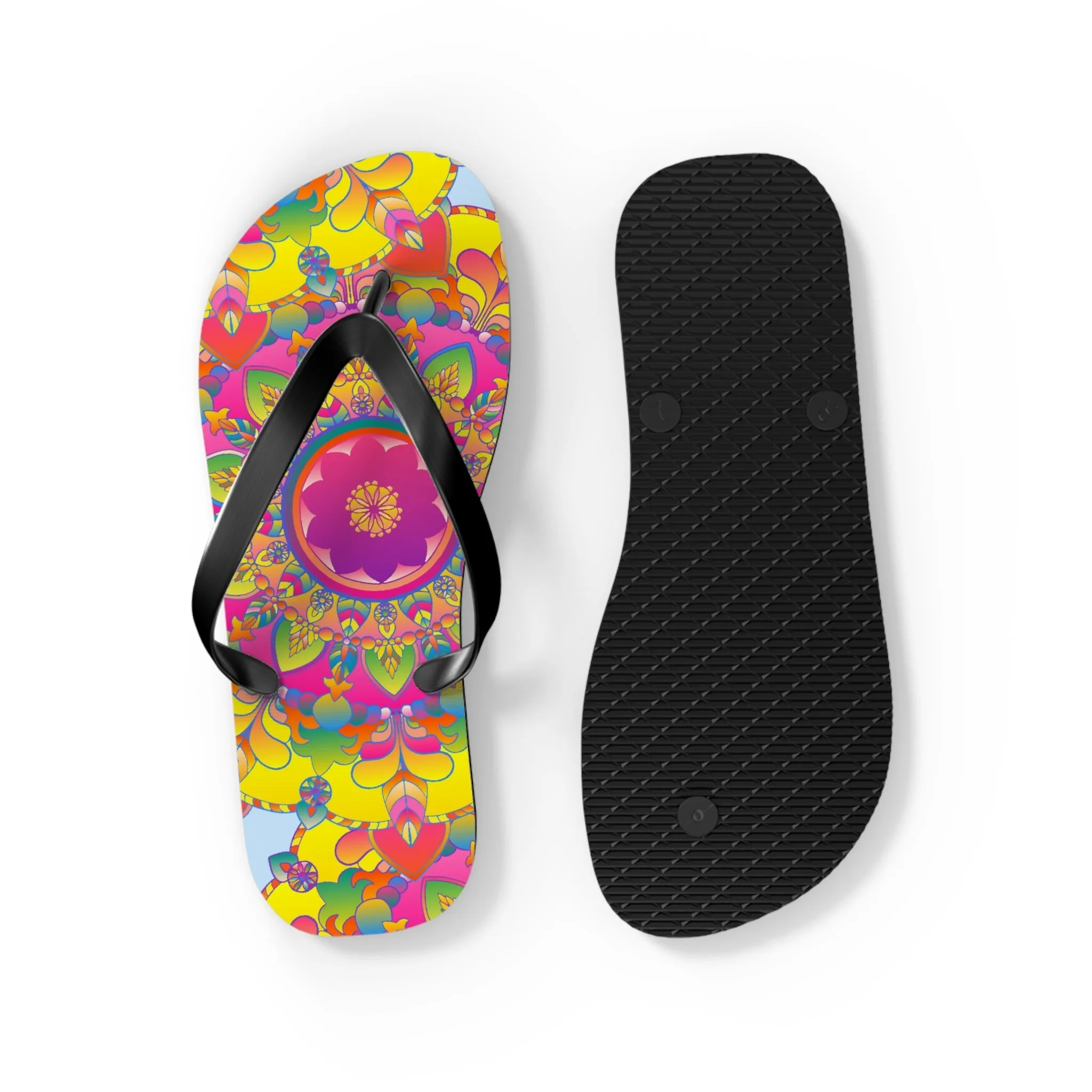 Colorful Mandala Flip Flops - Comfort & Style