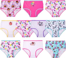 Disney Girls' Docmcstuffins, Elena, Minnie, Fancy Nancy, Jr. Underwear Multipacks Inn Sizes 2/3t, 4t, 4, 6 and 8