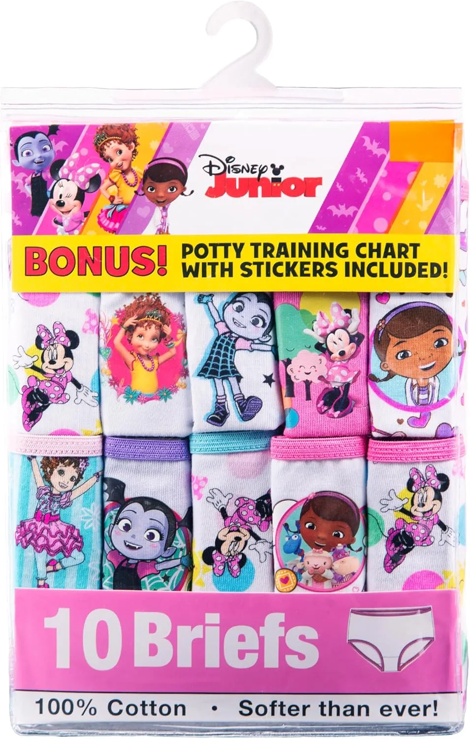 Disney Girls' Docmcstuffins, Elena, Minnie, Fancy Nancy, Jr. Underwear Multipacks Inn Sizes 2/3t, 4t, 4, 6 and 8