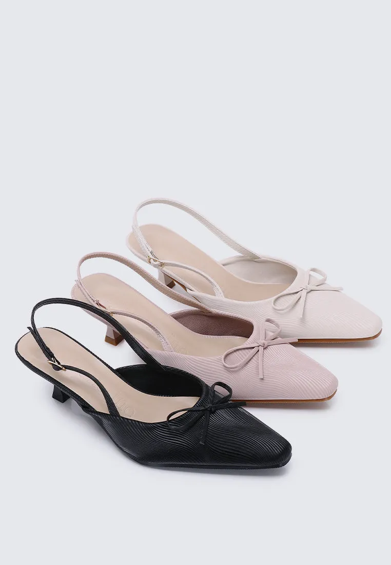 Lynn Comfy Heels In Beige