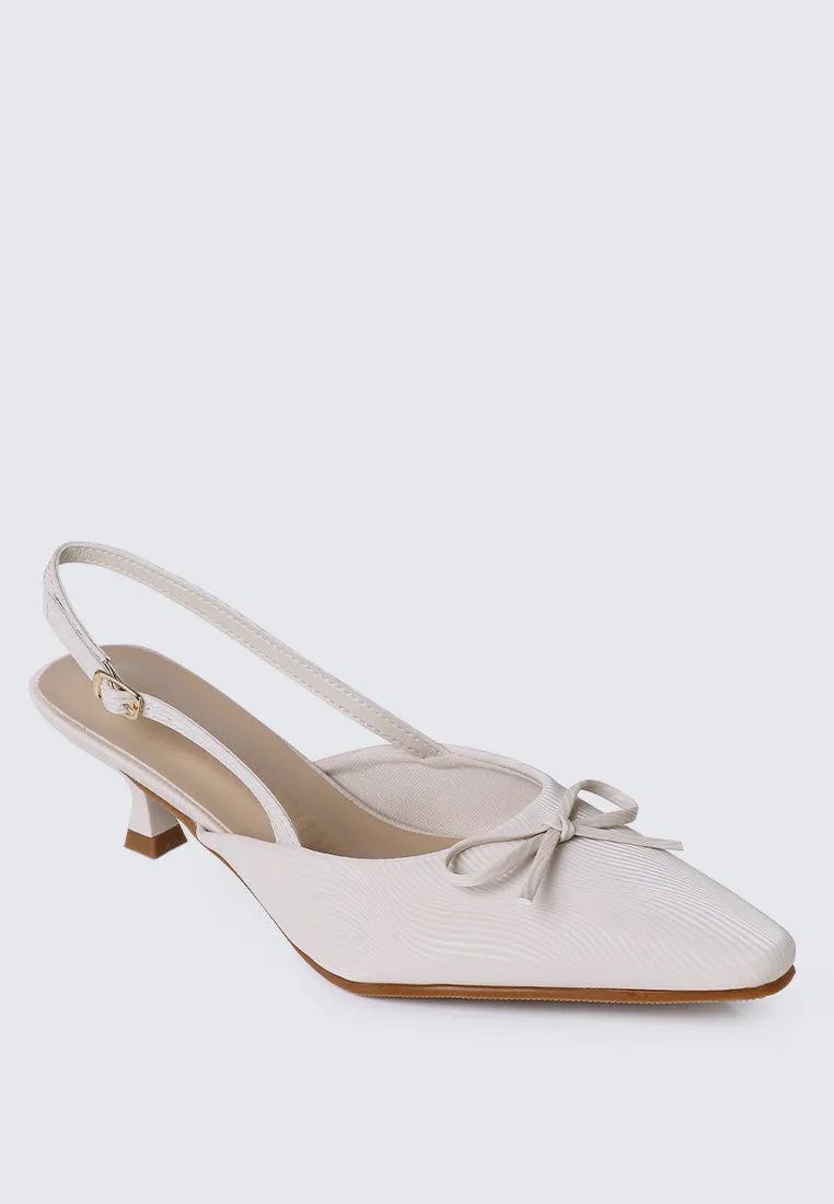 Lynn Comfy Heels In Beige