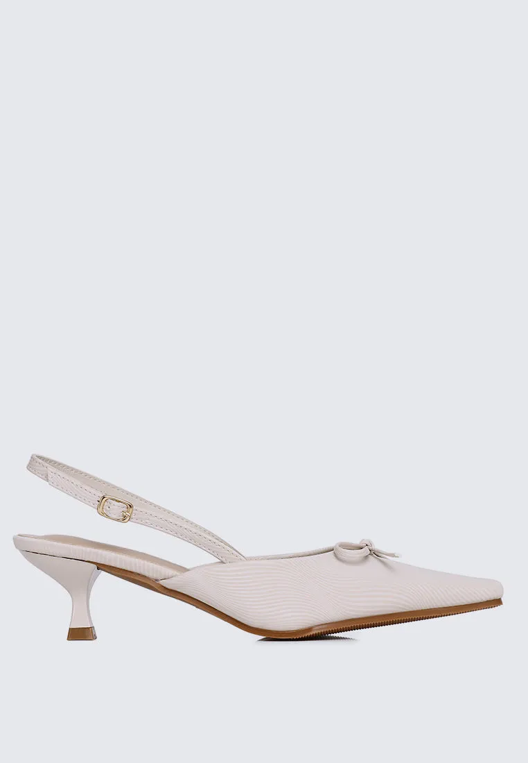 Lynn Comfy Heels In Beige