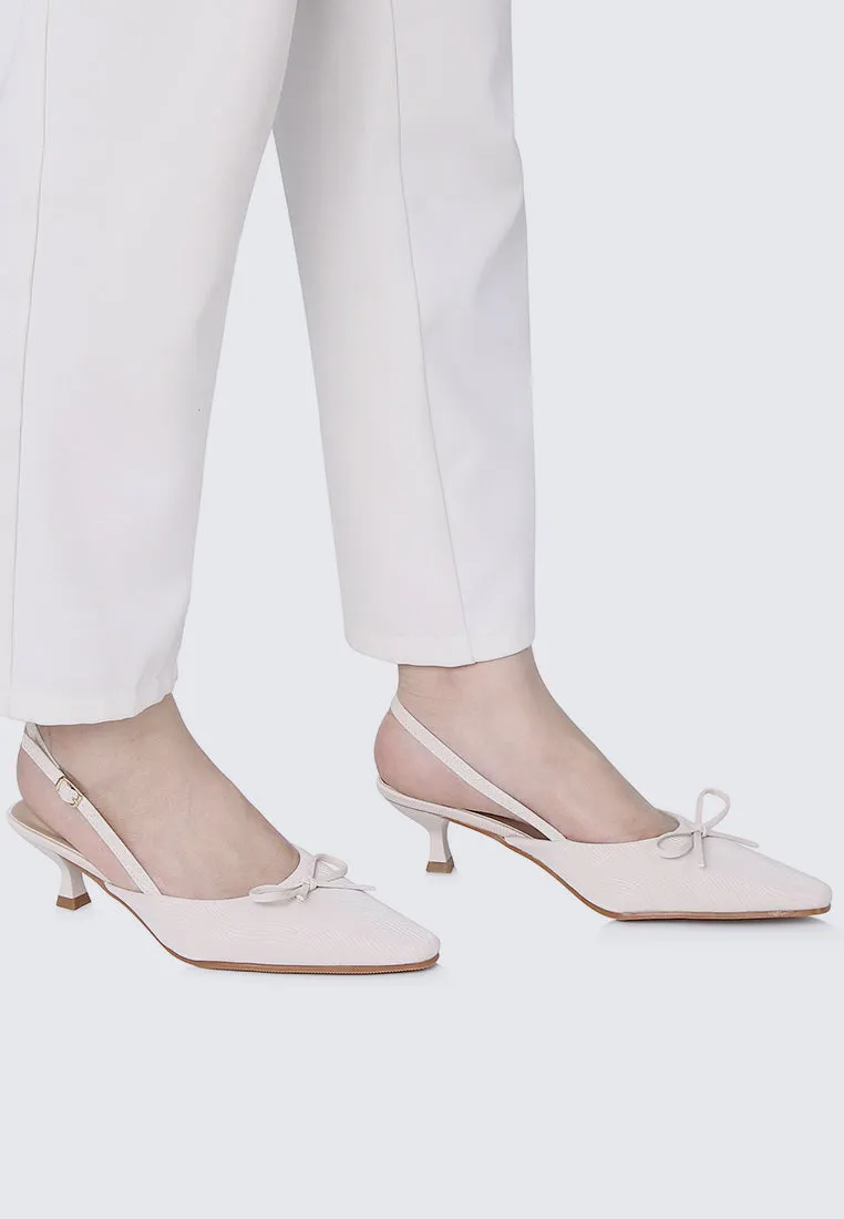 Lynn Comfy Heels In Beige