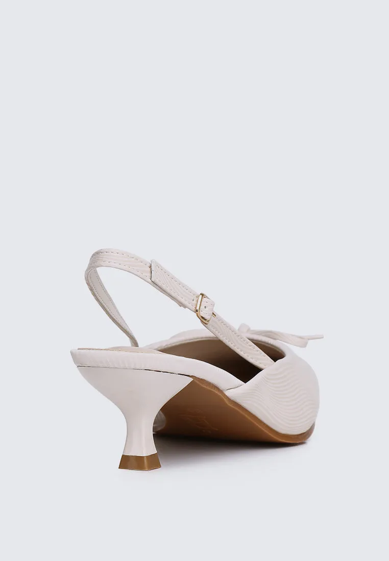 Lynn Comfy Heels In Beige