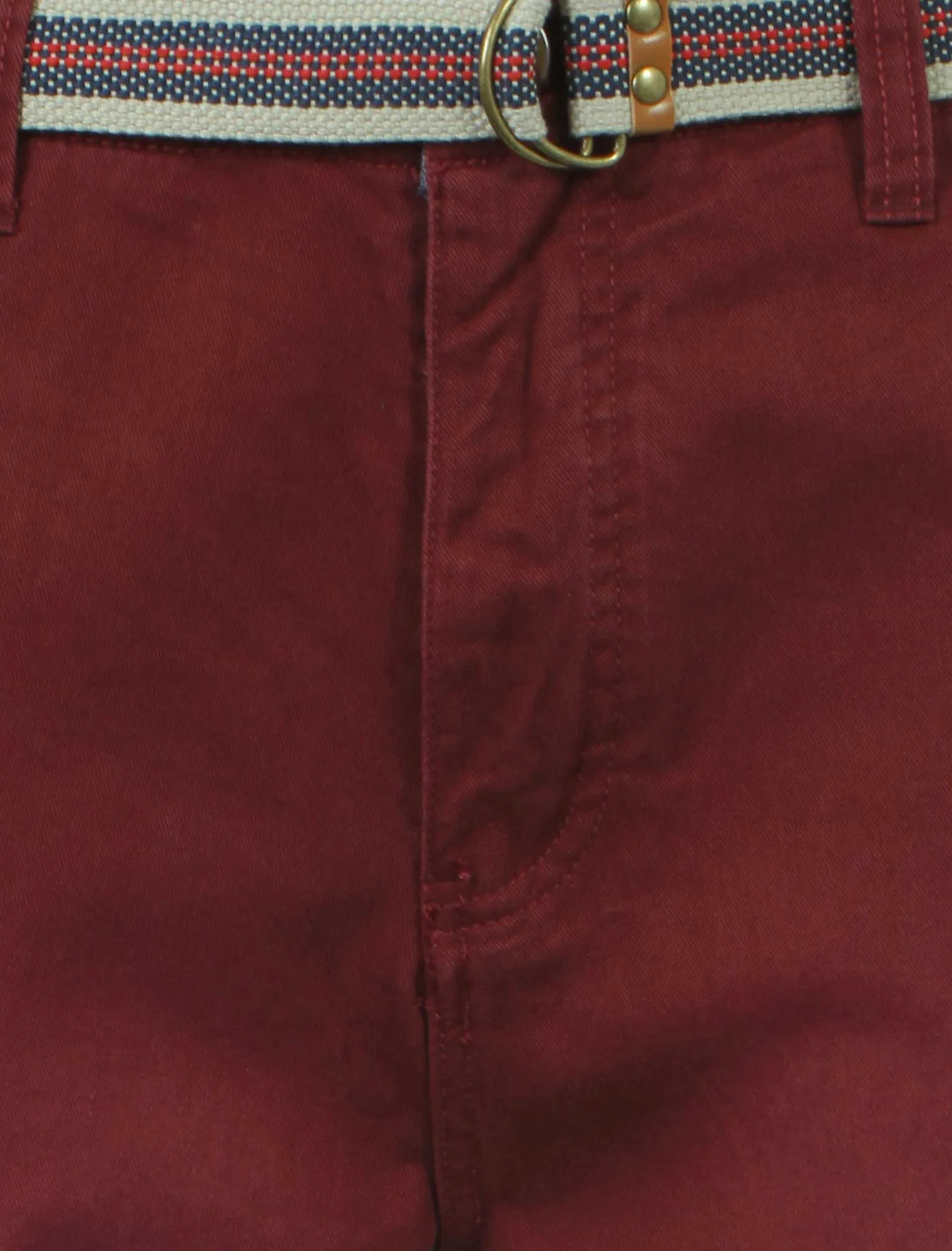 Mens Tokyo Laundry Armel oxblood shorts with belt