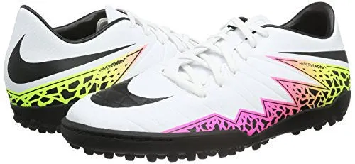 Nike Men's Turf Soccer Cleats Shoes HyperVenom Phelon II White 749899 108 (7.5)