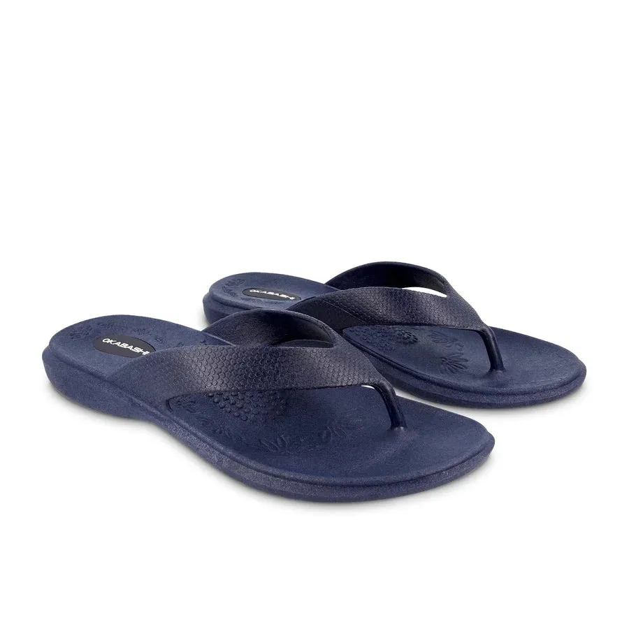 Okabashi Maui Flip Flops Shoes Black S