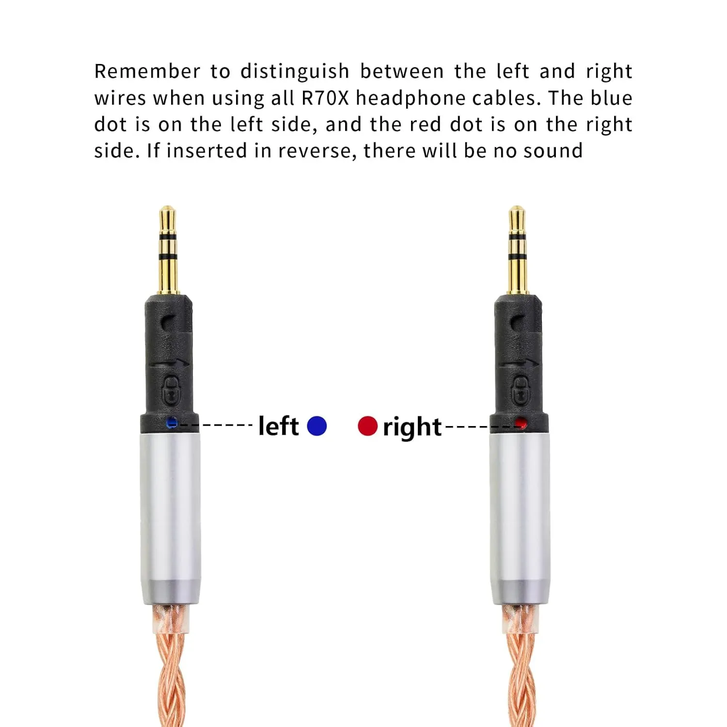 okcsc ZT16 R70X R70XA Upgraded Replacement Cable 16 core OFC high Purity Oxygen Free Copper Hand-Woven Cable, Dual R70X to 4 PIN XLR Extension Cord, for R70X R70XA Headphone 4 PIN XLR 4.92FT