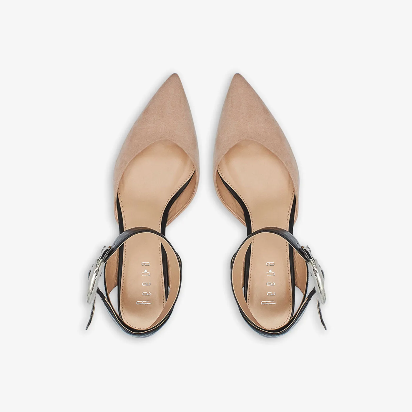 Pointed Ankle Strap Heels