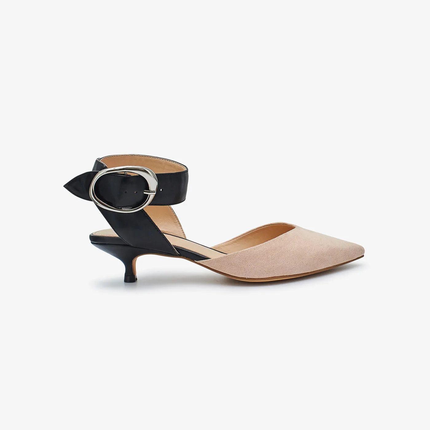Pointed Ankle Strap Heels