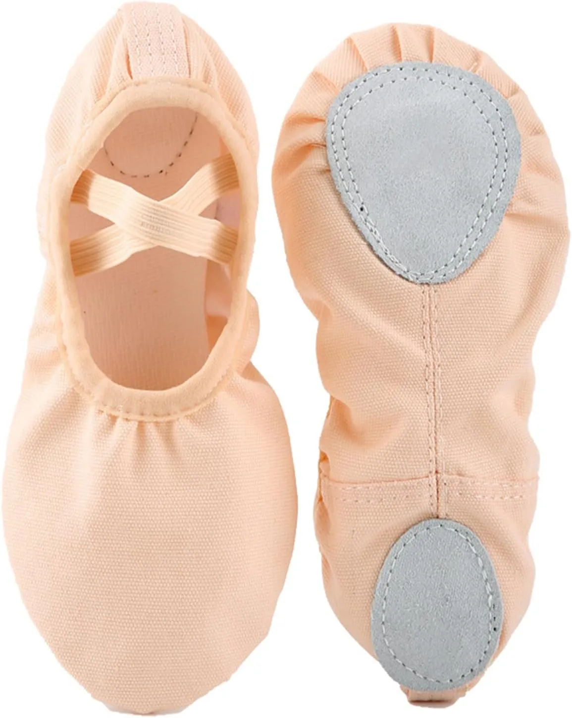 Rosefinch Ballet Shoes for Girls Split Sole Canvas Kids Flat Soft Gymnastics Dancing Slippers