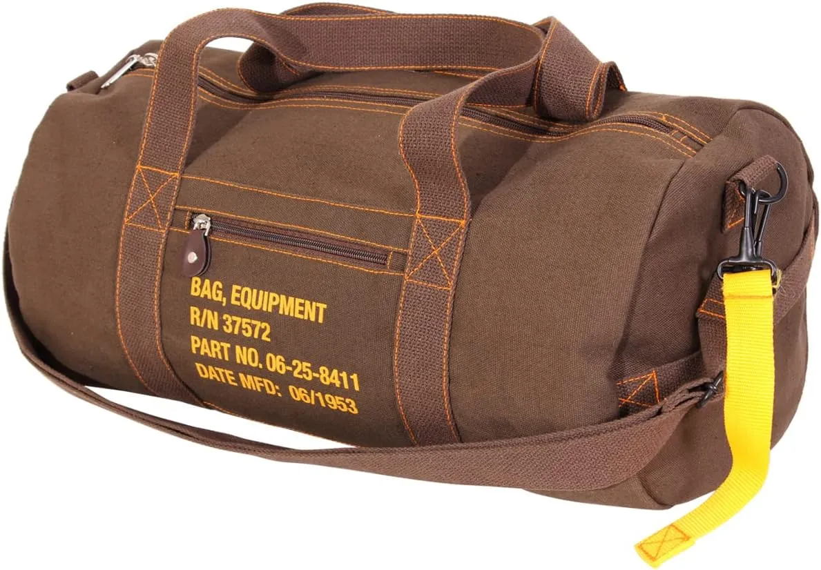 Rothco Canvas Equipment Duffle Bag ?C Travel & Gym Bag with Heavyweight Cotton Canvas Material ?C Great for Storing Gear, Clothing, and More