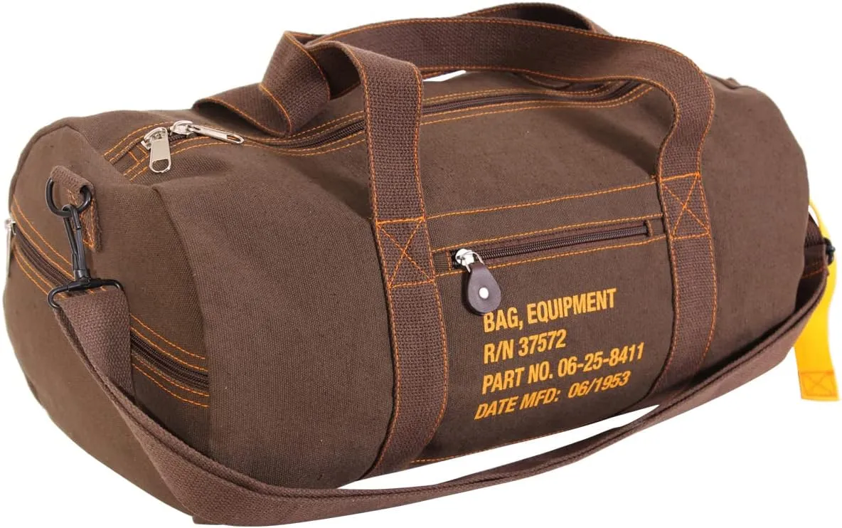 Rothco Canvas Equipment Duffle Bag ?C Travel & Gym Bag with Heavyweight Cotton Canvas Material ?C Great for Storing Gear, Clothing, and More