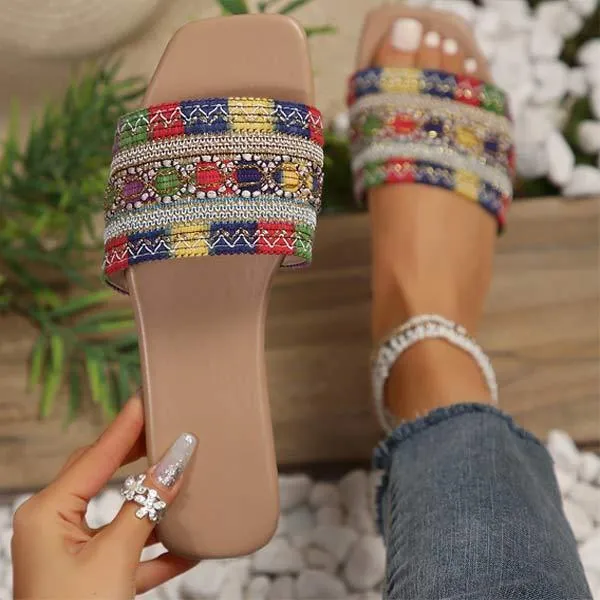 Women's Ethnic Style Flat Sandals 98615058C