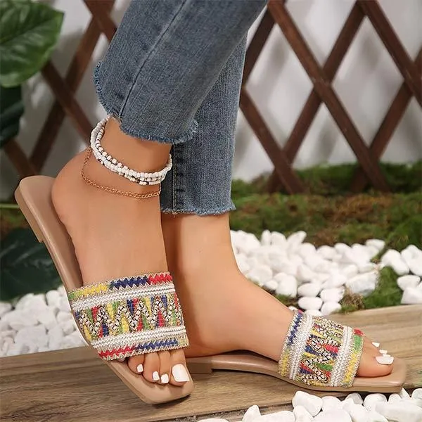 Women's Ethnic Style Flat Sandals 98615058C