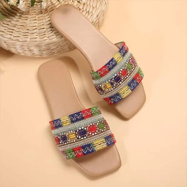 Women's Ethnic Style Flat Sandals 98615058C
